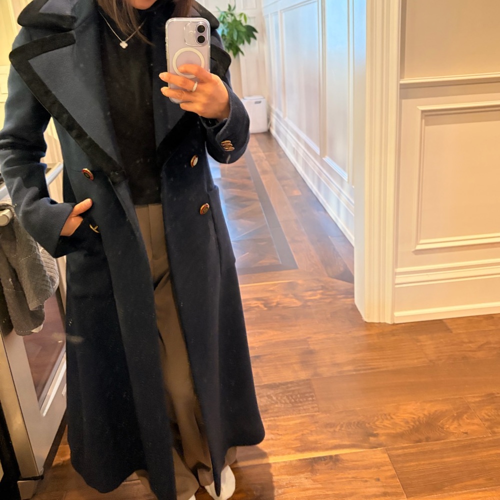 Women’s Gucci Navy Double-Breasted Coat